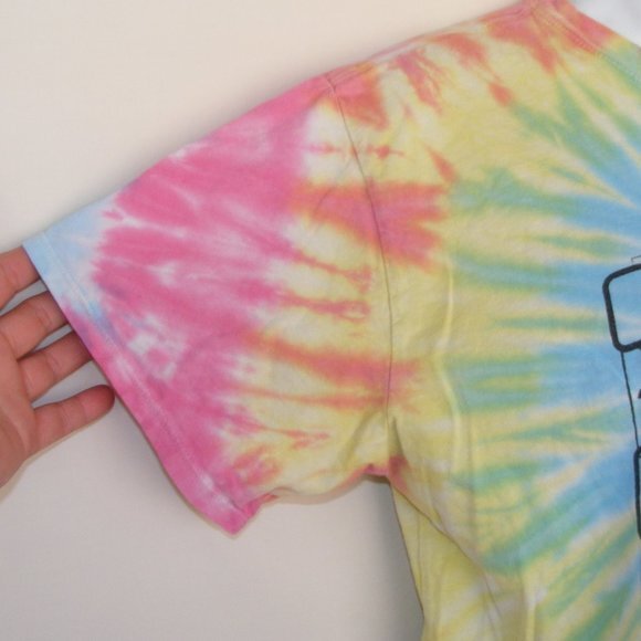 Tie-dye POLAROID Camera Tshirt, L, Cropped, SS - Picture 5 of 9